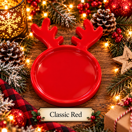 Handmade Christmas Reindeer Trinket Tray – 5 Festive Finishes