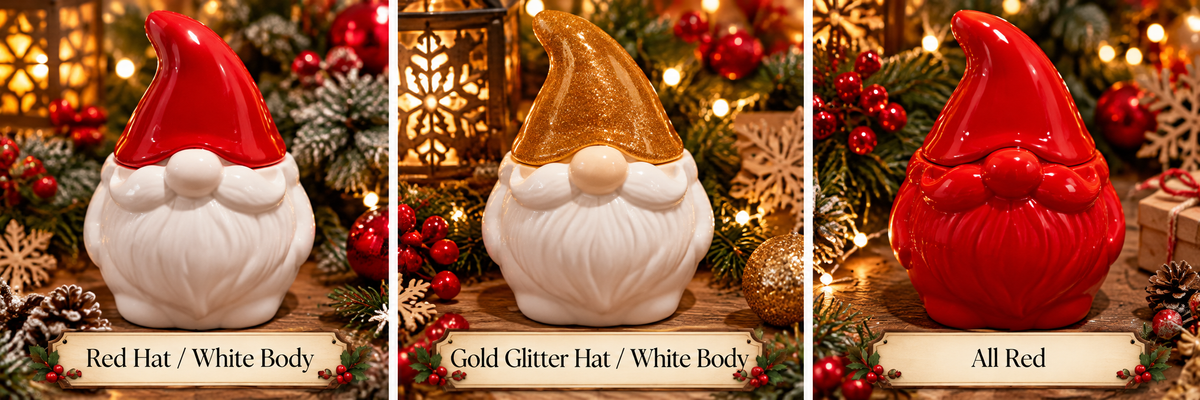 Handmade Santa Gonk Trinket Pots – Christmas Resin Storage Jars