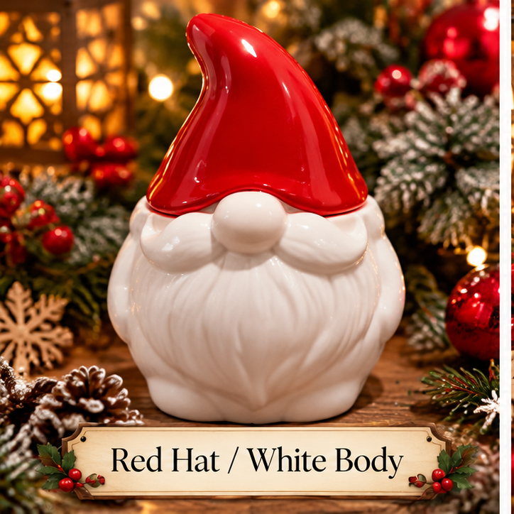 Handmade Santa Gonk Trinket Pots – Christmas Resin Storage Jars